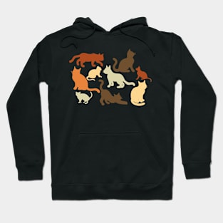 Cats For Halloween , Optical Illusion Hoodie